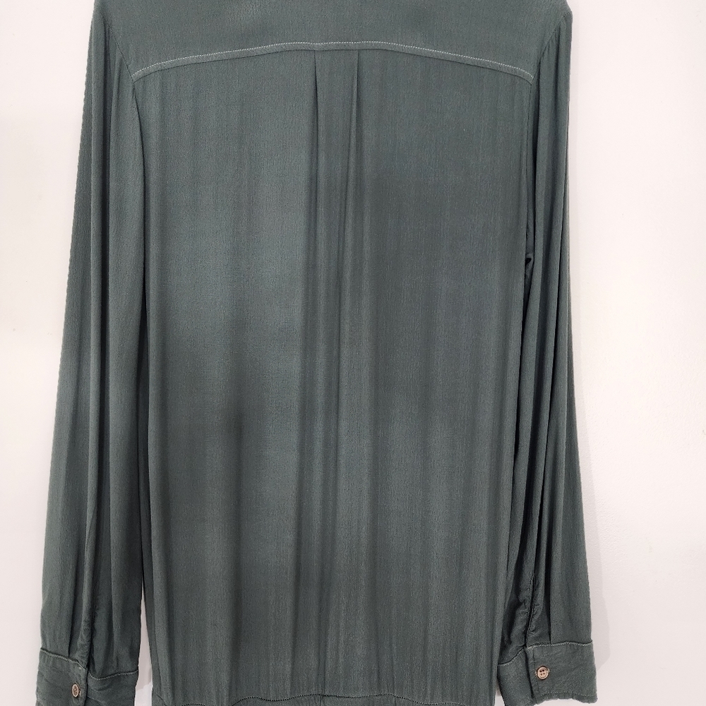 Monrow CREPE LONG SLEEVE JOGGER JUMPSUIT IN CAMO - Picture 12 of 15